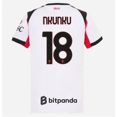 AC Milan Christopher Nkunku #18 Gostujuci Dres za Ženska 2025-26 Kratak Rukav AC Milan Christopher Nkunku #18 Gostujuci Dres za Ženska 2025-26 Kratak Rukav